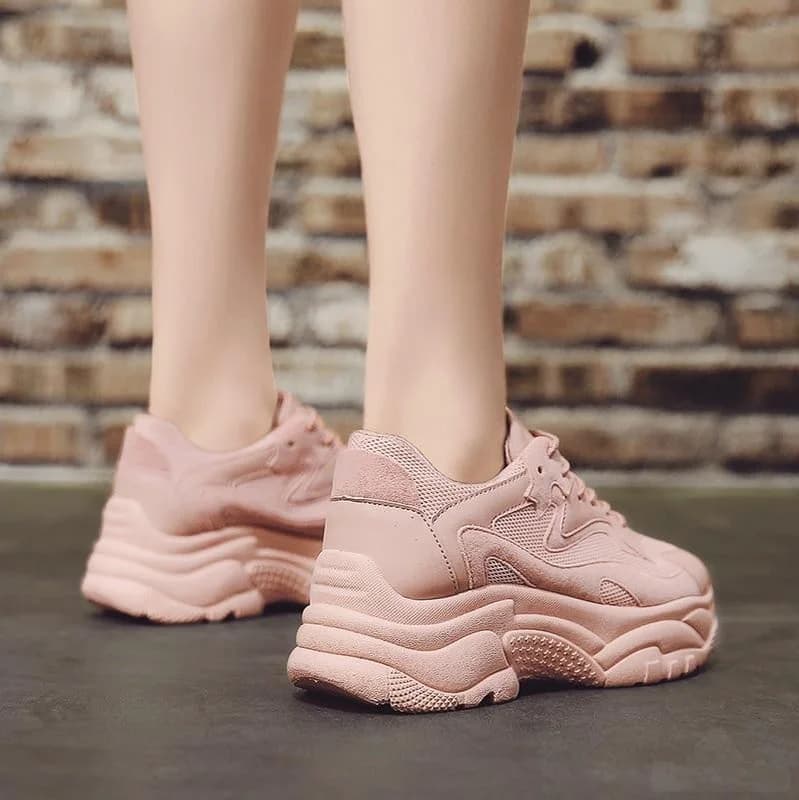 Lace Up Chunky Sneakers — view 2 Lace Up Chunky Sneakers — view 2