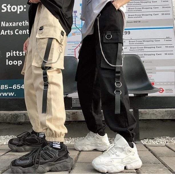 Aesthetic Pants With Chain — view 2 Aesthetic Pants With Chain — view 2