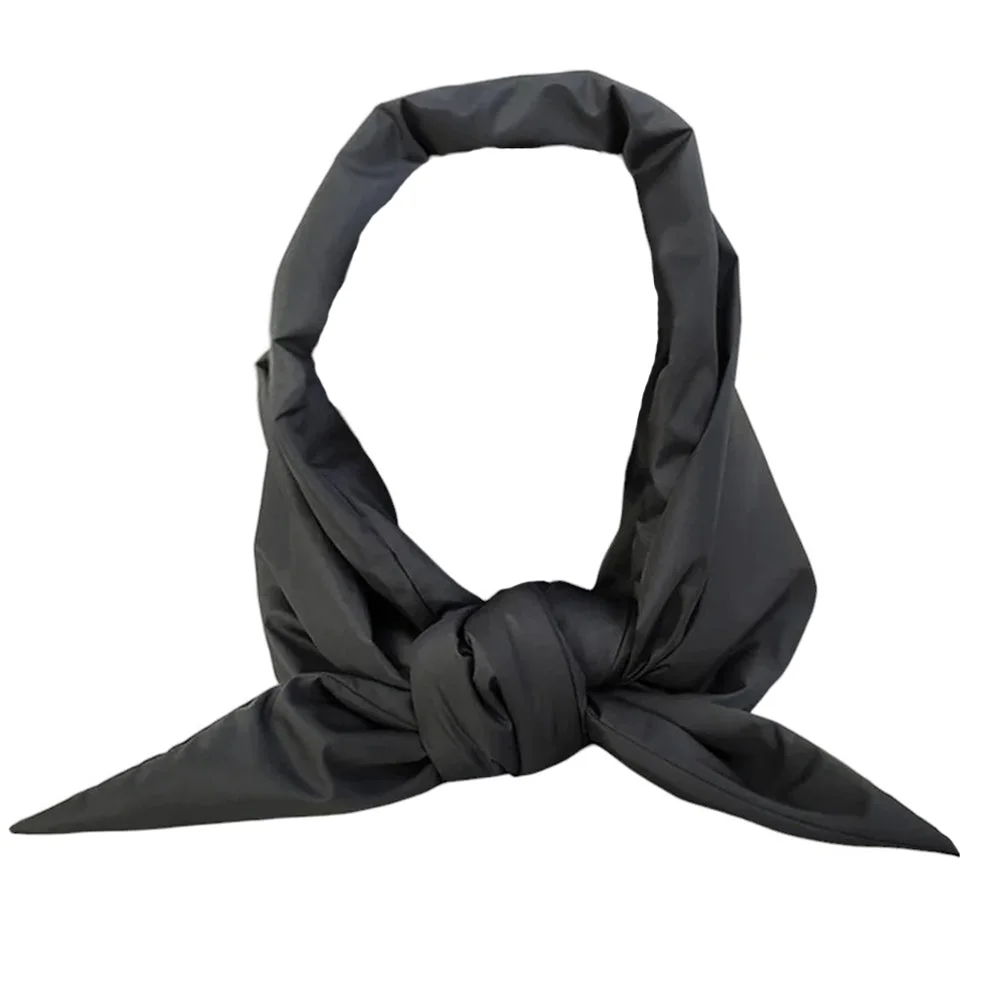 Quilted Hooded Triangle Scarf — view 1 Quilted Hooded Triangle Scarf — view 1