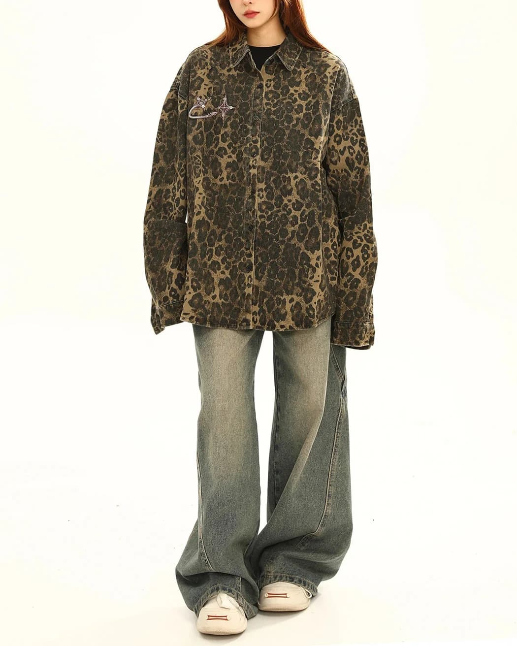 Animal Attraction Leopard Oversized Jacket — view 2 Animal Attraction Leopard Oversized Jacket — view 2