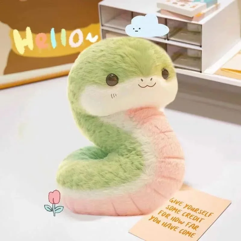 Kawaii Green Snake Plush — view 2 Kawaii Green Snake Plush — view 2