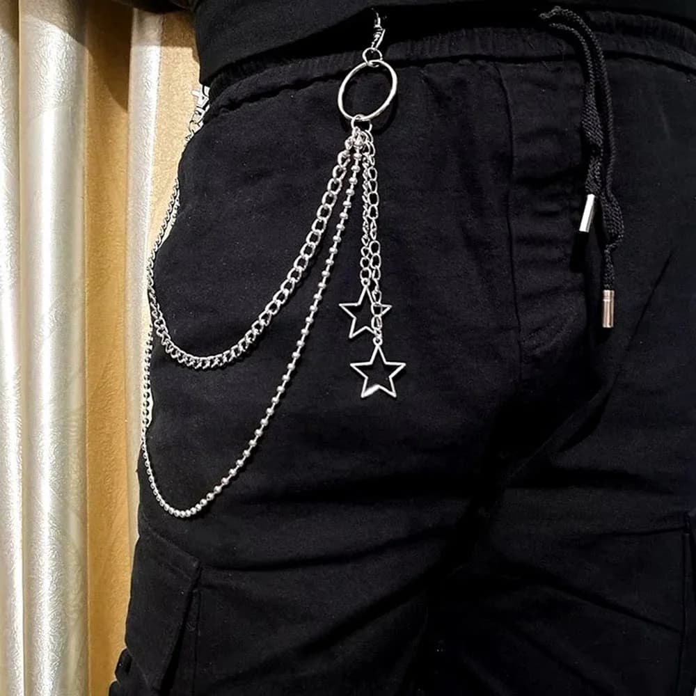 Grunge Star Pant Chain — view 2 Grunge Star Pant Chain — view 2