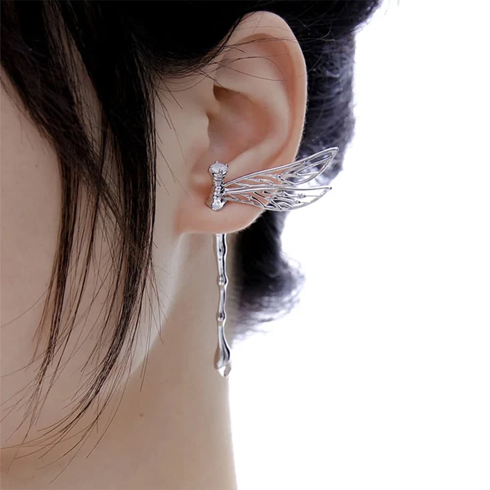 Fairycore Dragonfly Wing Earring — view 2 Fairycore Dragonfly Wing Earring — view 2
