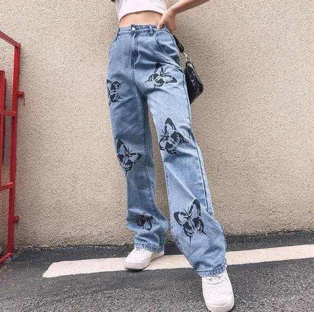 90s Butterfly Pants — view 3 90s Butterfly Pants — view 3