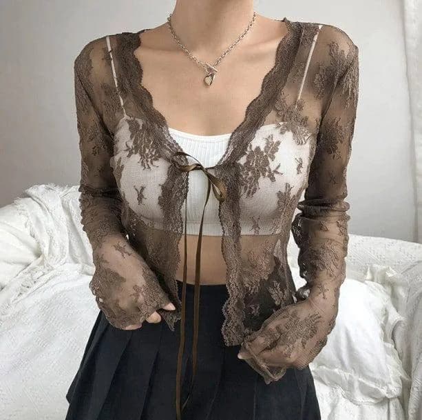 Coquette See Through Top — view 2 Coquette See Through Top — view 2