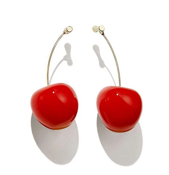 Tart Taste Cherry Earrings — view 2 Tart Taste Cherry Earrings — view 2