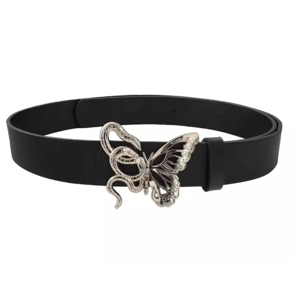 Snake and Butterfly Buckle Belt — view 1 Snake and Butterfly Buckle Belt — view 1