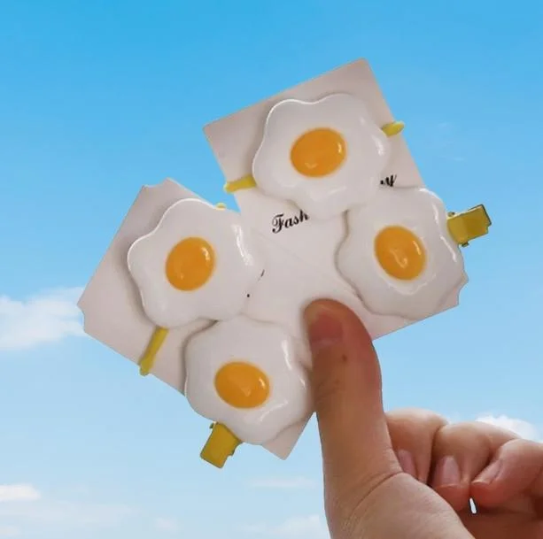 Fried Egg Hair Pins — view 1 Fried Egg Hair Pins — view 1