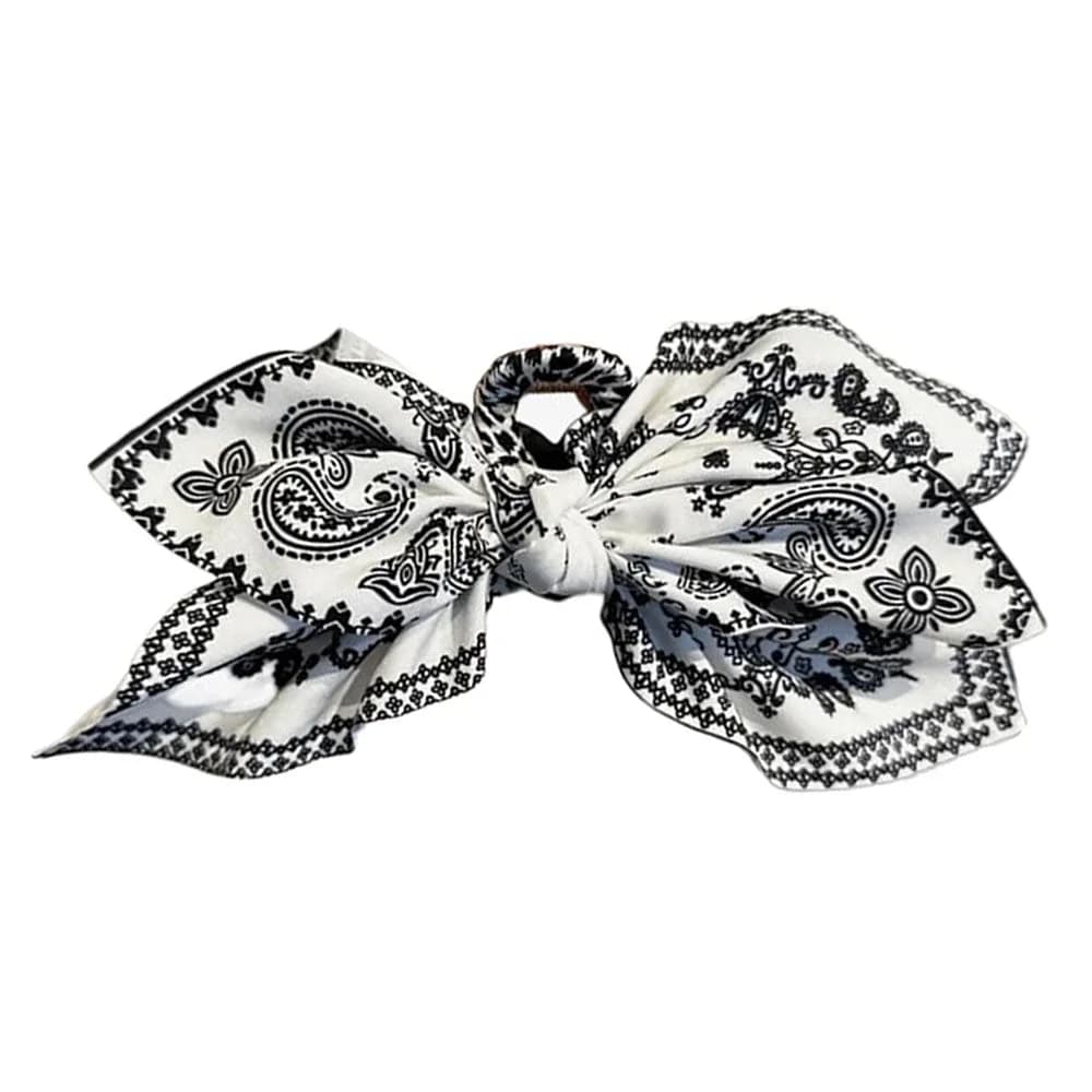 Paisley Bow Hair Claw — view 2 Paisley Bow Hair Claw — view 2