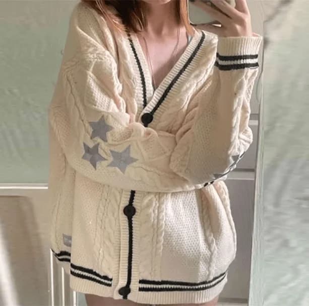 Y2K Star Sweater — view 3 Y2K Star Sweater — view 3