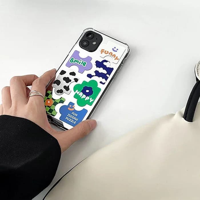 Funny Puzzle iPhone Case — view 2 Funny Puzzle iPhone Case — view 2