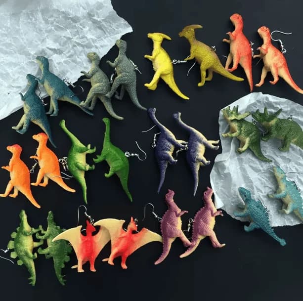 Dino Earrings — view 2 Dino Earrings — view 2