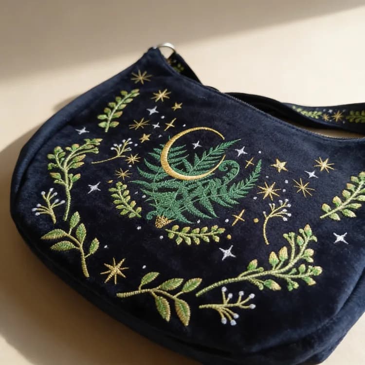 Secret Garden Embroidery Bag — view 2 Secret Garden Embroidery Bag — view 2