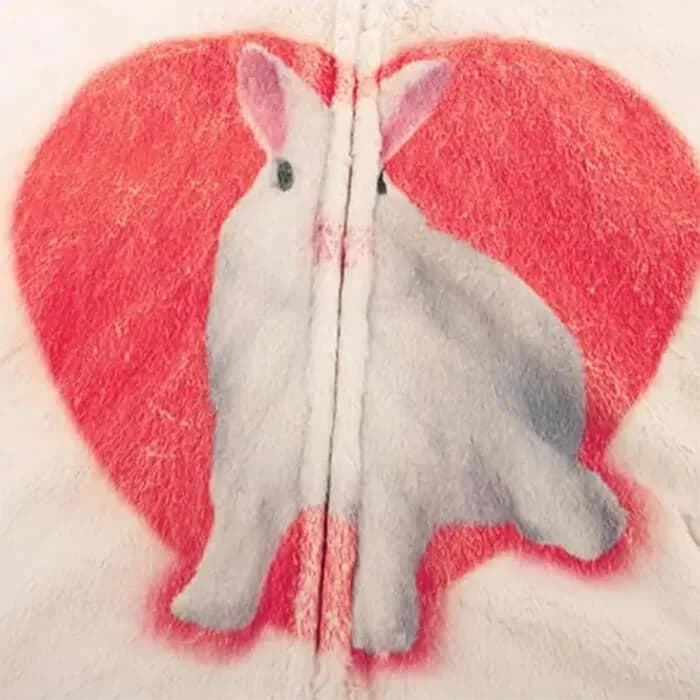 Bunny & Heart Fleece Jacket — view 2 Bunny & Heart Fleece Jacket — view 2