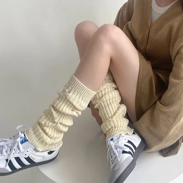Grunge Ripped Leg Warmers — view 2 Grunge Ripped Leg Warmers — view 2
