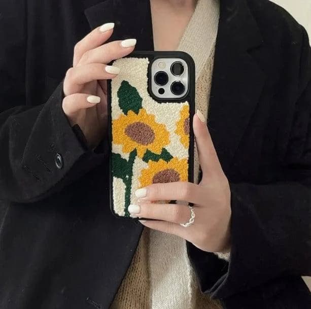 Plushy Sunflower IPhone Case — view 2 Plushy Sunflower IPhone Case — view 2