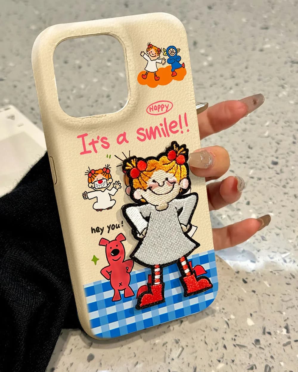 Smile Girl iPhone Case — view 2 Smile Girl iPhone Case — view 2