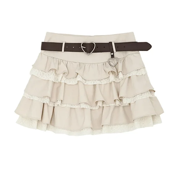 Sweet Girl Lace Mini Skirt — view 1 Sweet Girl Lace Mini Skirt — view 1