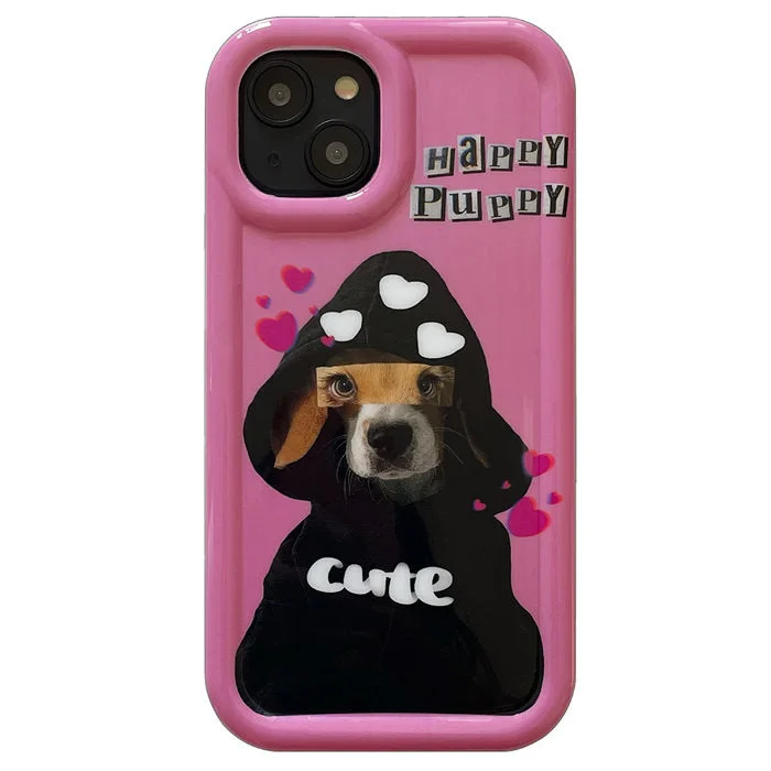 Happy Puppy iPhone Case — view 1 Happy Puppy iPhone Case — view 1