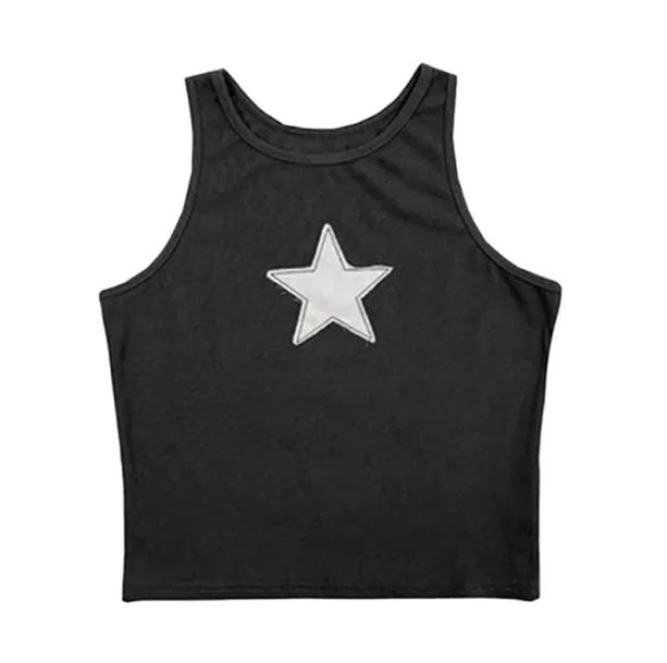 Retro Green Star Top — view 1 Retro Green Star Top — view 1