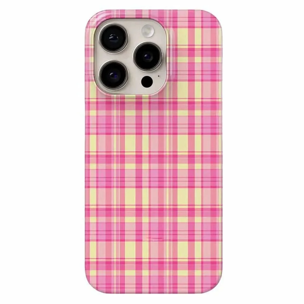 Pastel Checkered Pattern iPhone Case — view 2 Pastel Checkered Pattern iPhone Case — view 2