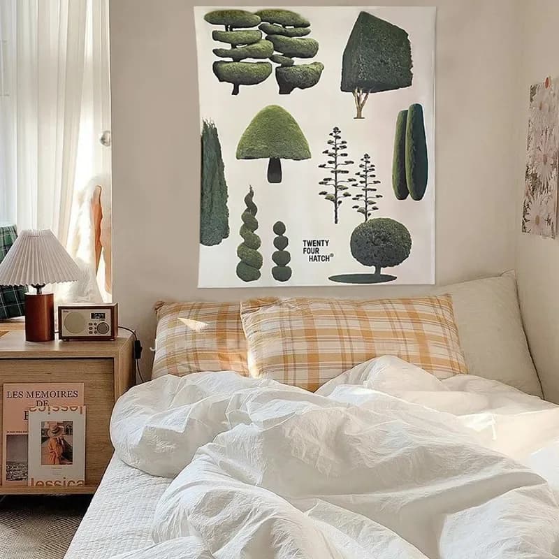 Plant Mom Aesthetic Trees Wall Tapestry — view 2 Plant Mom Aesthetic Trees Wall Tapestry — view 2