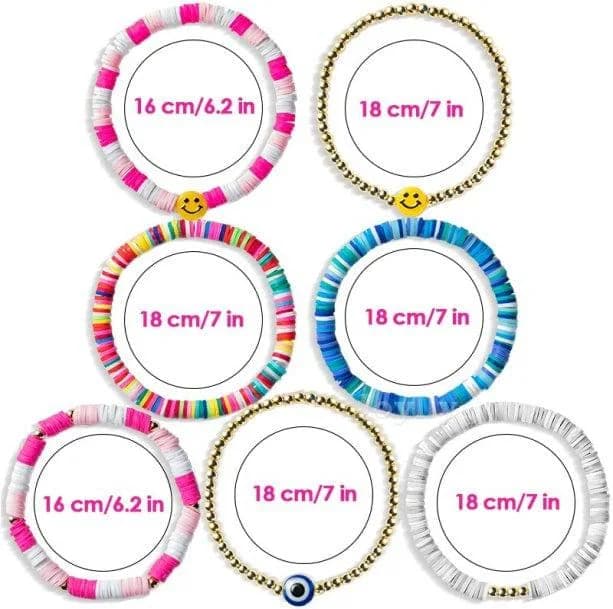 Set of 7 Preppy Bracelets — view 2 Set of 7 Preppy Bracelets — view 2