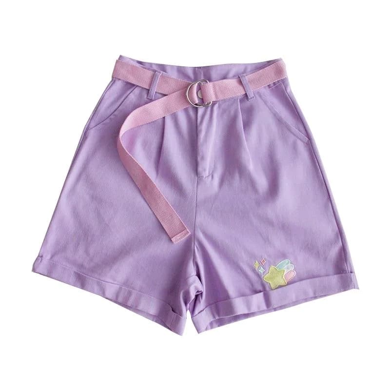Purple Harajuku Shorts — view 2 Purple Harajuku Shorts — view 2