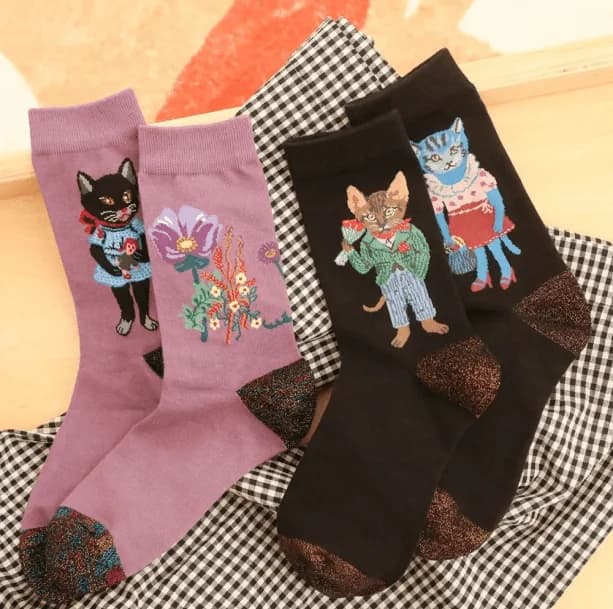 Forest Animals Socks — view 2 Forest Animals Socks — view 2
