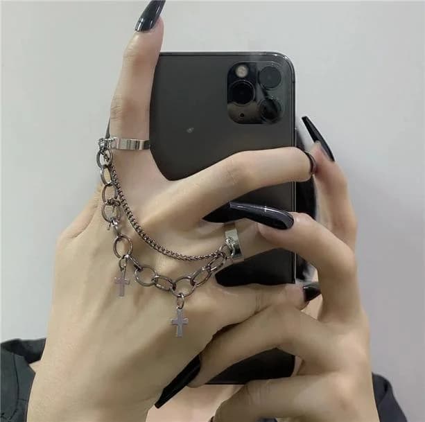 Into The Dark Chain Rings — view 3 Into The Dark Chain Rings — view 3