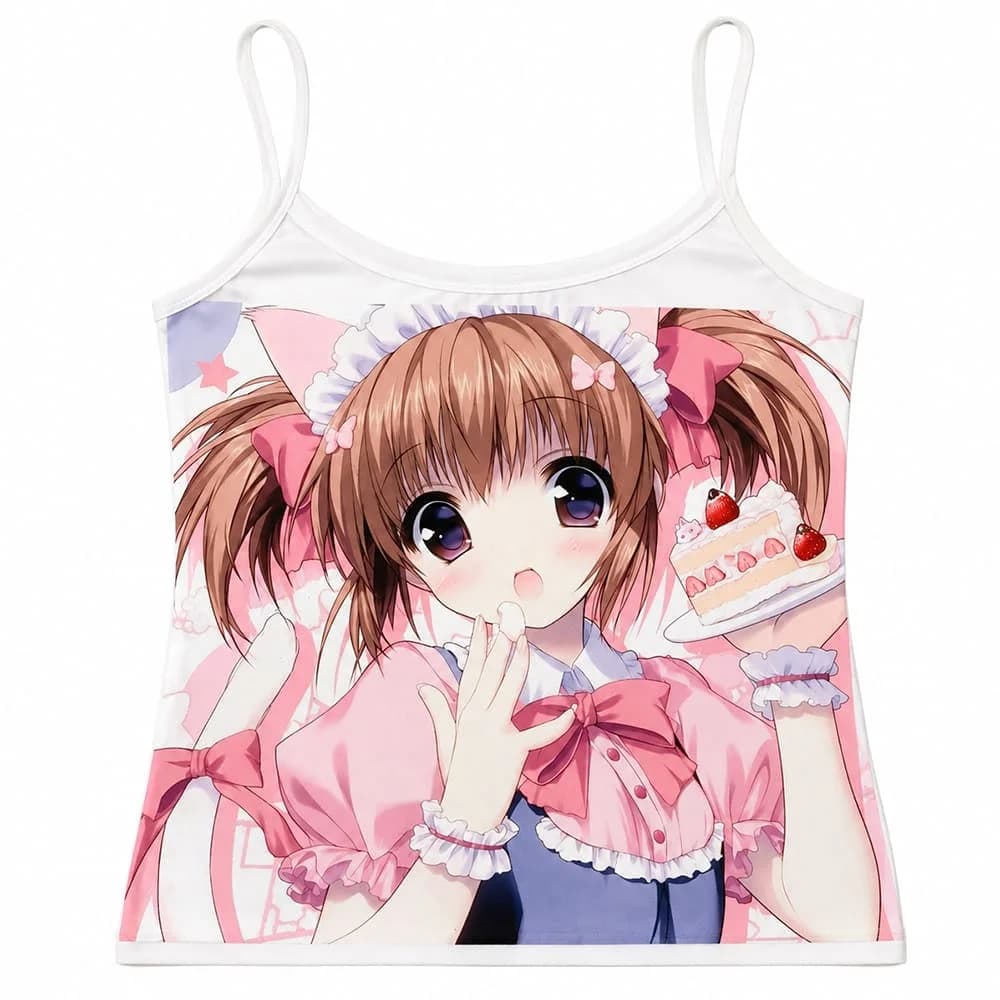 Kawaii Maid Cake Tank Top — view 1 Kawaii Maid Cake Tank Top — view 1