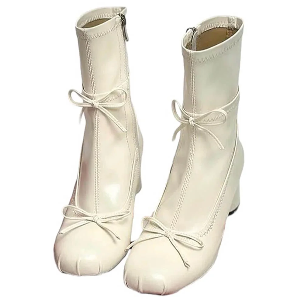 Balletcore Square-Toe Ankle Boots — view 3 Balletcore Square-Toe Ankle Boots — view 3