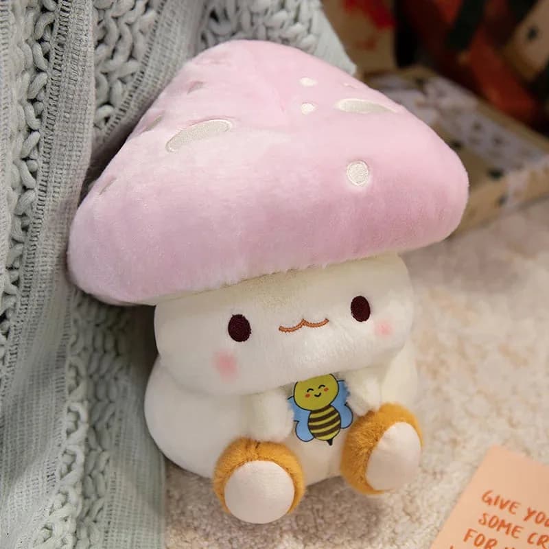Little Bee Mushroom Plush Toy — view 2 Little Bee Mushroom Plush Toy — view 2