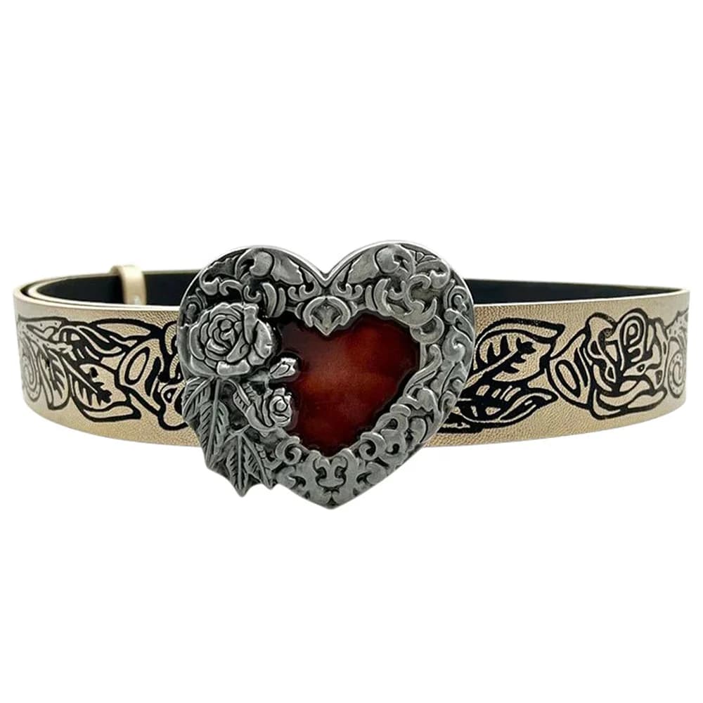 Grunge Heart Buckle Belt — view 2 Grunge Heart Buckle Belt — view 2