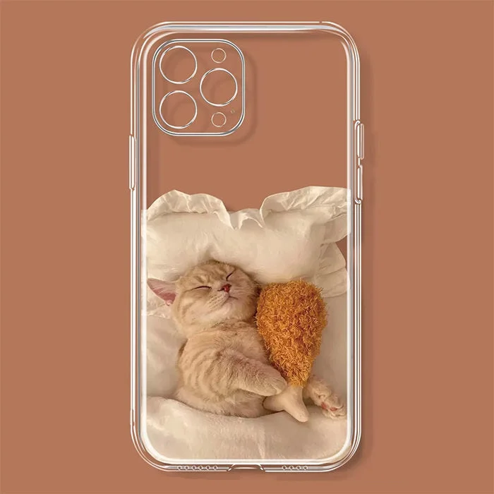 Sleeping Cat iPhone Case — view 2 Sleeping Cat iPhone Case — view 2