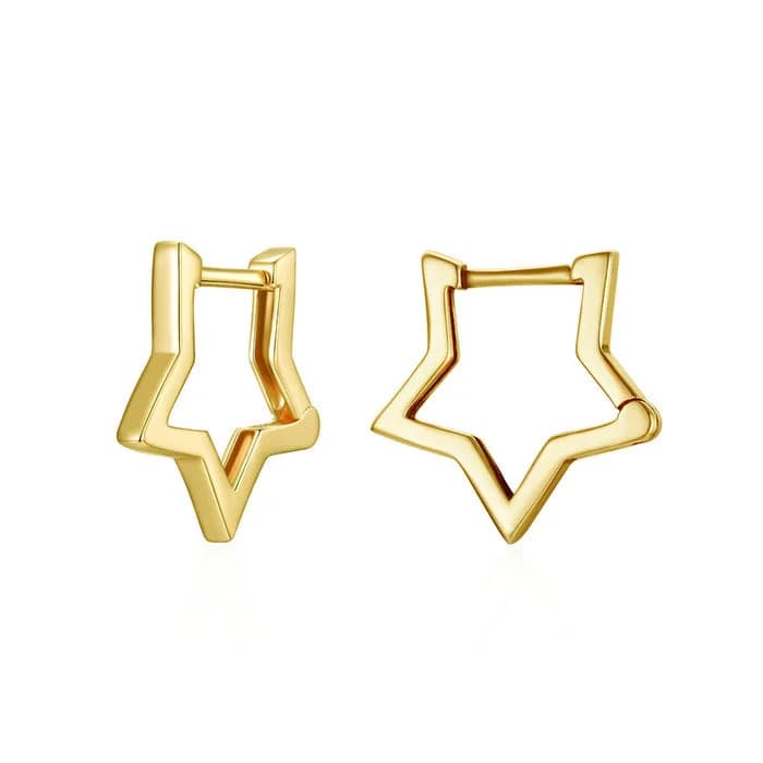 Minimalist Star Earrings — view 2 Minimalist Star Earrings — view 2