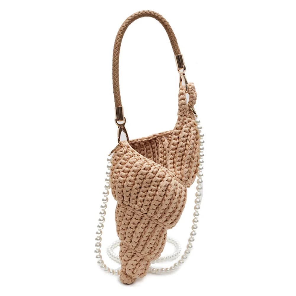 Conch Shell Knit Crochet Bag — view 2 Conch Shell Knit Crochet Bag — view 2