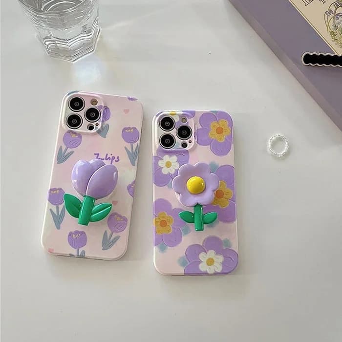 Lavender Flowers iPhone Case — view 2 Lavender Flowers iPhone Case — view 2