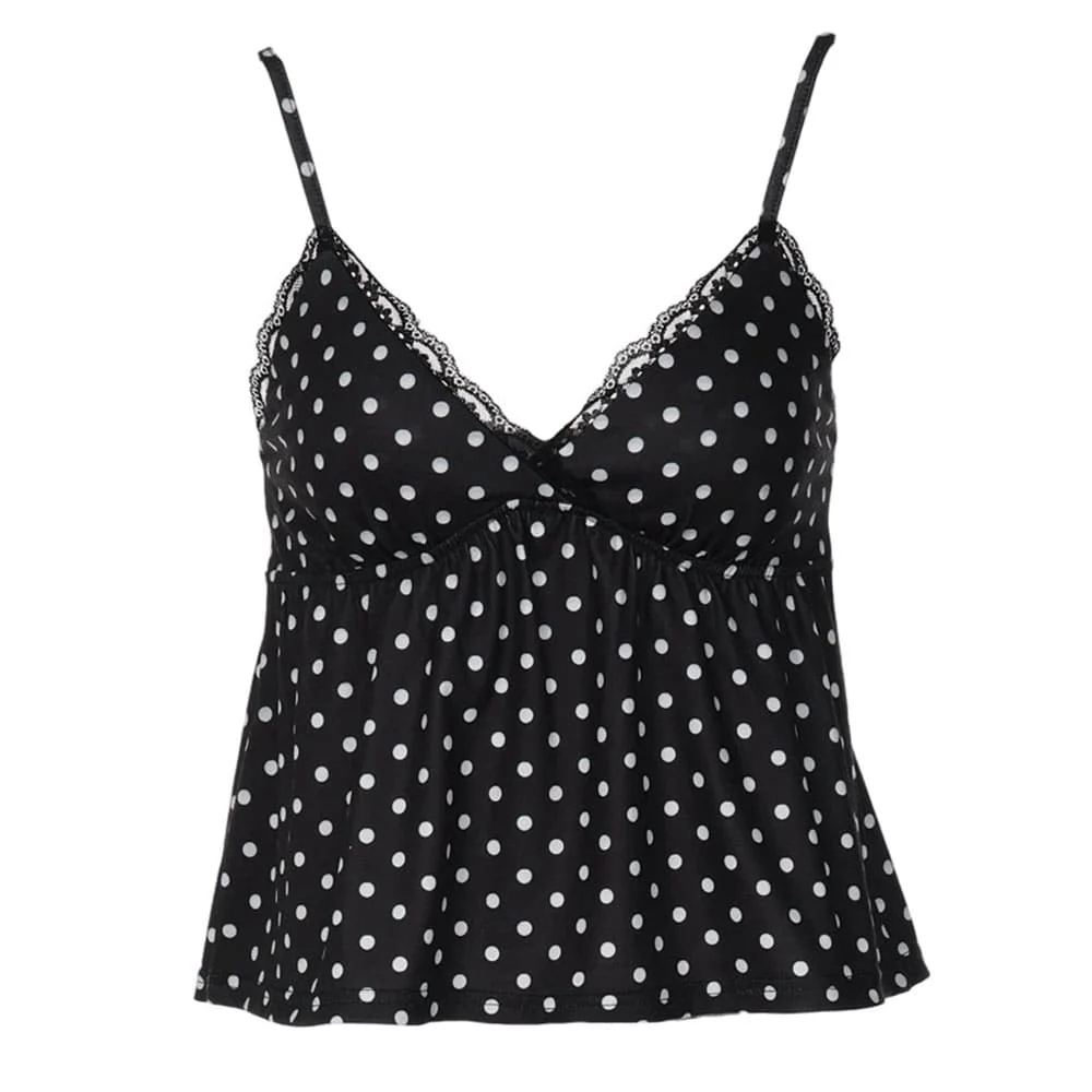 Coquette Girl Polka Dot Tank Top — view 1 Coquette Girl Polka Dot Tank Top — view 1
