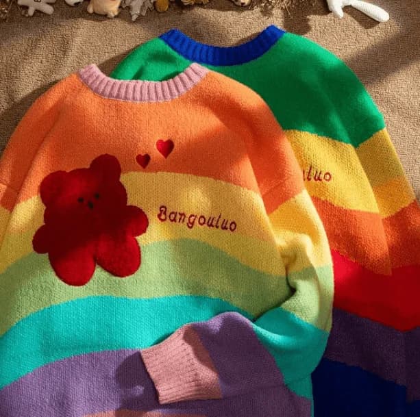 Rainbow Bear Sweater — view 3 Rainbow Bear Sweater — view 3