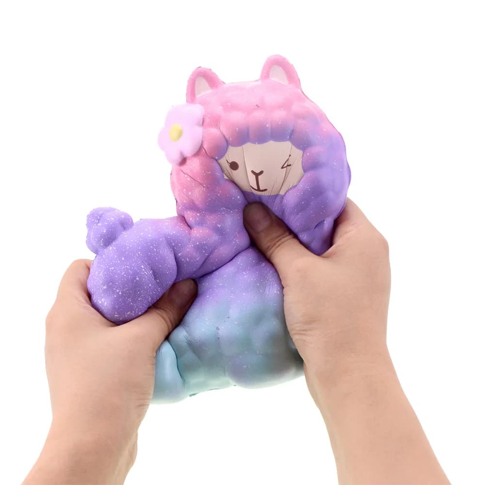 Squishy Rainbow Alpaca — view 2 Squishy Rainbow Alpaca — view 2