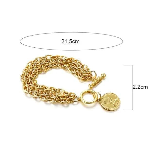 Vintage Coin Bracelet — view 2 Vintage Coin Bracelet — view 2