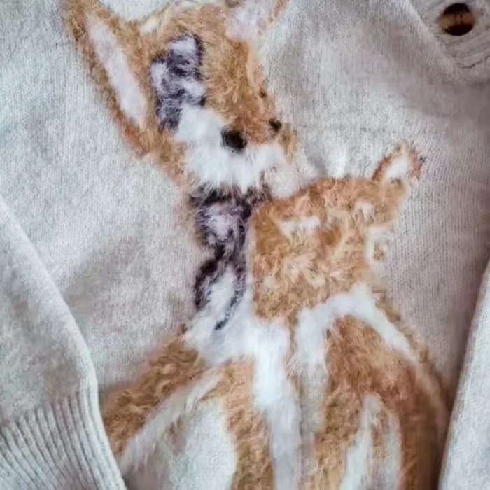 Woodland Deer Sweater — view 2 Woodland Deer Sweater — view 2
