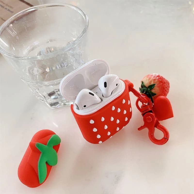 Strawberry Airpod Case — view 1 Strawberry Airpod Case — view 1
