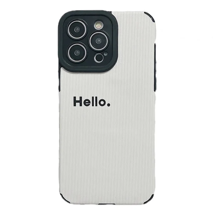 Hello Minimalist IPhone Case — view 1 Hello Minimalist IPhone Case — view 1
