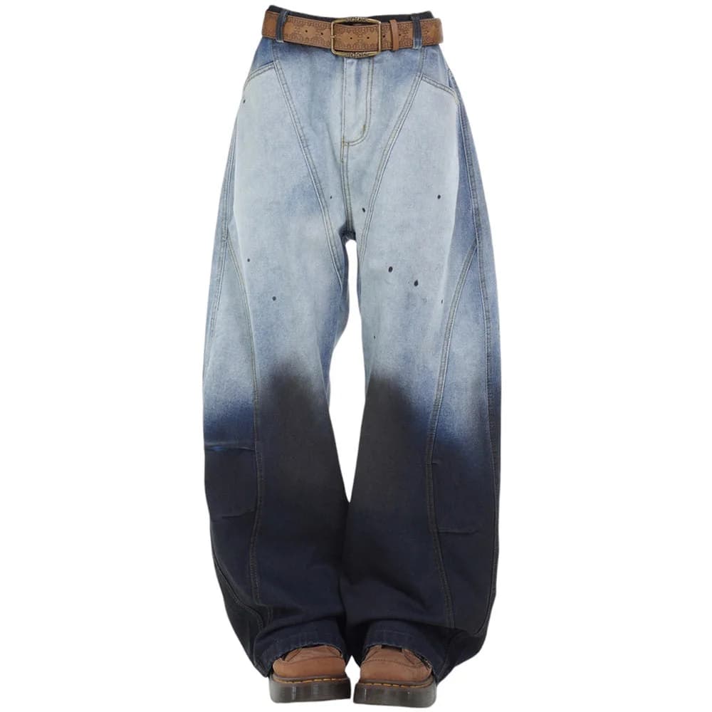 Faded Gradient Baggy Jeans — view 1 Faded Gradient Baggy Jeans — view 1