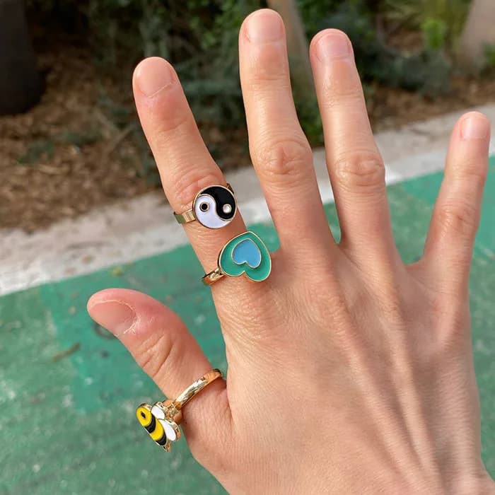 Yin Yang Anxiety Ring ☯︎ — view 2 Yin Yang Anxiety Ring ☯︎ — view 2