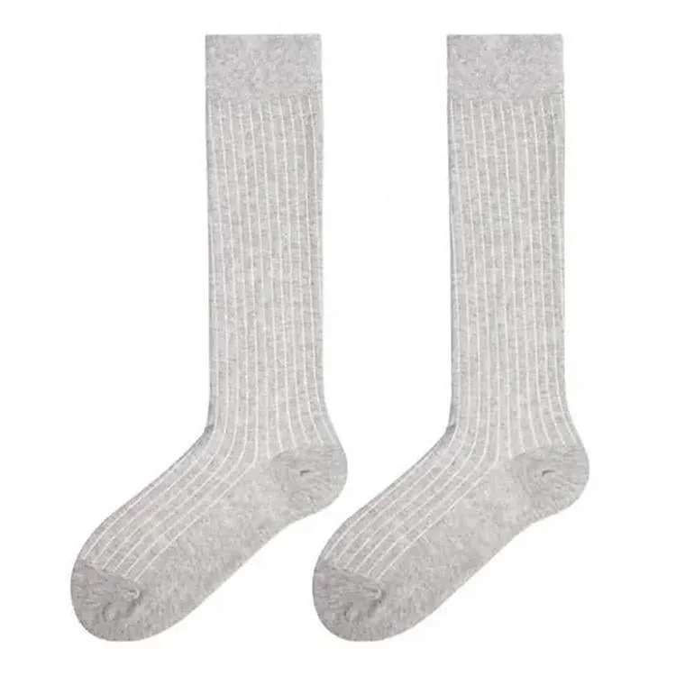 Basic Ribbed Knee High Socks — view 1 Basic Ribbed Knee High Socks — view 1