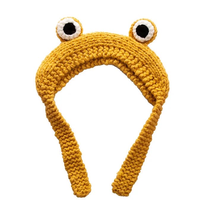 Frog Crochet Hat — view 2 Frog Crochet Hat — view 2