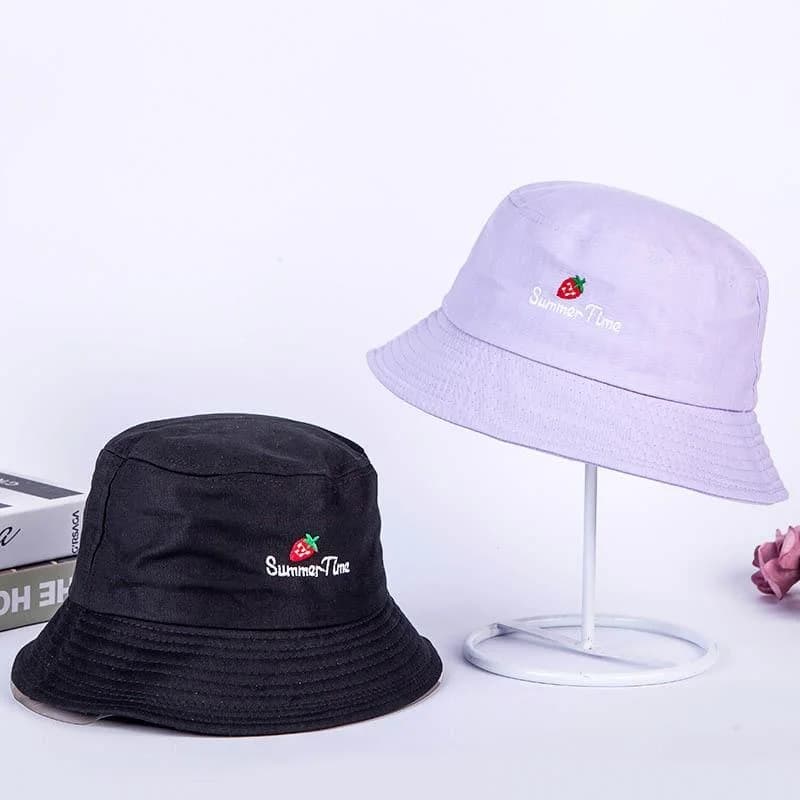 Strawberry Bucket Hat — view 1 Strawberry Bucket Hat — view 1